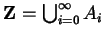 $ \mathbf{Z}= \bigcup_{i=0}^{\infty} A_{i}$