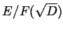 $ E / F(\sqrt {D})$